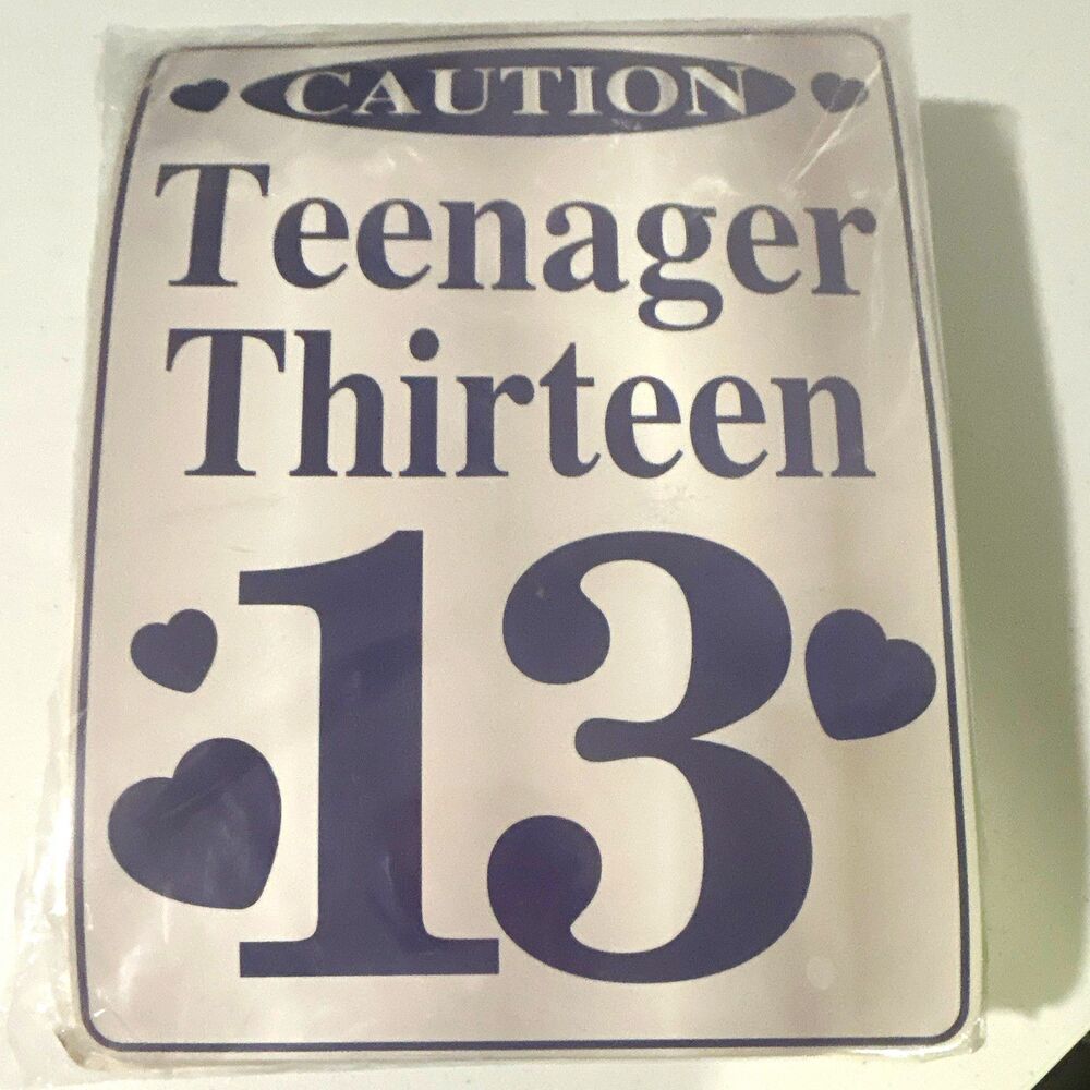 13th Birthday Party Kit: Signs, Table Cover & Decor, Balloons, Cupcake Toppers